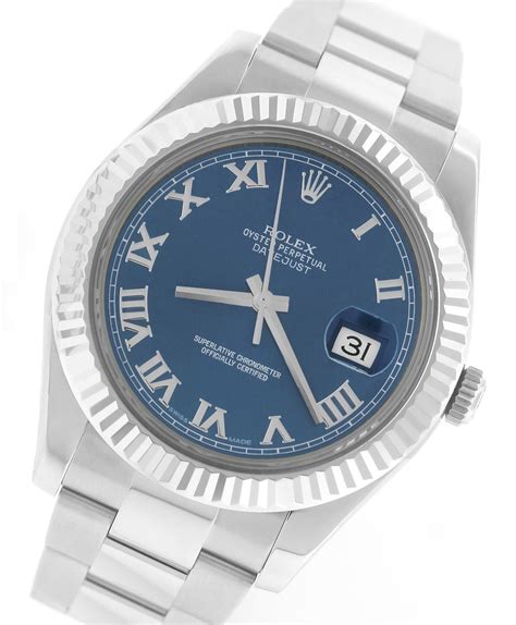 rolex datejust 2 blue azzurro